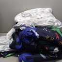 7 Piece Dinosaur Bedding Set Queen Size for Kids Boys Teens Cartoon Blue Dino Comforter Set with Sheet Colorful 3D Print Bed in a Bag