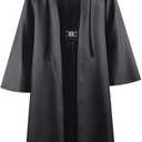 Jedi Tunic Costume Adult Tunic Hooded Robe Full Set Outfit Men's Halloween Knight Cosplay Costume Uniform, L