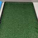 Powools Grass Pad for Dogs Potty - 3-Layer Reusable Dog Grass Pad with Tray, Washable Artificial Grasses Dog Potty Tray with Drainage Holes, Indoor & Outdoor Grass Pee Pad for Dogs, 30" x 20"