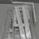 PXRACK 2 Pack Under Sink Organizer,Adjustable Height,2 Tier Pull Out Under Cabinet Organizer,Slide Out Thickened Metal Under Sink Storage for Kitchen Bathroom Laundry Cabinet Pantry,White