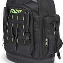 AWP Extreme Tool Backpack, Rugged Polyester Jobsite Backpack with Waterproof Molded Base, Padded Shoulders and Waist Straps, 23 Tool Storage Pouch Pockets, 1L-22419-2
