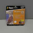 Duck MAX Strength Silicone Weatherstrip Seal, Self-Adhesive Premium Weatherproofing, .3125-Inch x .25-Inch x 17 Feet Long Total, White, 1-Roll, 281209