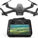 GPS Drone with Camera 4.5" LCD Screen Remote Control, FPV Drones with Professional with Auto Return Follow Me for Adult Beginner, GPS Brushless Drone Long Range Circle Fly,Carrying Case,32G SD Card