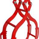 Log Tongs 32 inch 4 Serrated Claw, Eagle Claw Design Log Grapple, Heavy Duty Logging Tongs 2700 Pounds Lifting Capacity for Trucks, ATVs, Tractors, Forklifts