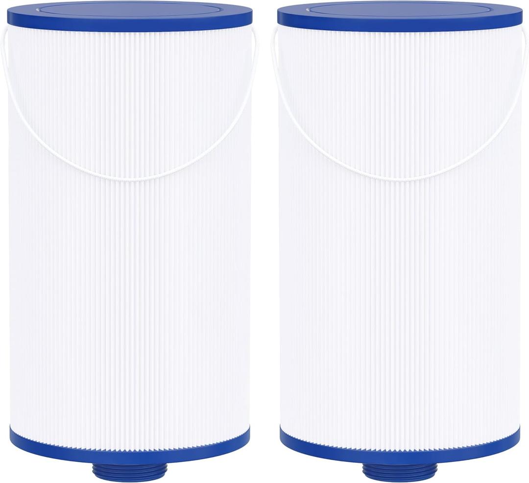 Spa Filter Compatible with FC-2402, 303279, Free Flow, AquaTerra, Fantasy Hot Tub Filter, 1 1/2" Finer Thread, 2 Pack