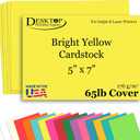 50 Sheets Bright Yellow 5” x 7” Cardstock Paper – Blank Printable Cards for Invitations, Postcards & Announcements – Premium 65lb Cover Cardstock for Inkjet & Laser Printers 