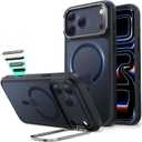 ESR for iPhone 17 Pro Case with Stand, Camera Control Cover Compatible with MagSafe, Military-Grade Drop Protection Magnetic Phone Case for iPhone 17 Pro, Scratch-Resistant Back Cover, Frosted Black