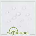 RYB HOME 2 Panels Garden Netting Size Adjustable Porch Screen Mesh Outdoor Curtains Lightweight Mosquito Curtains for Patio Gazebo Pool Hut Bug Netting, White, 59 inches Wide x 108 inches Long