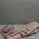 Sun Zero Barrow Energy Efficient Grommet Sliding Patio Door Curtain Panel, 100" x 84", Blush Pink