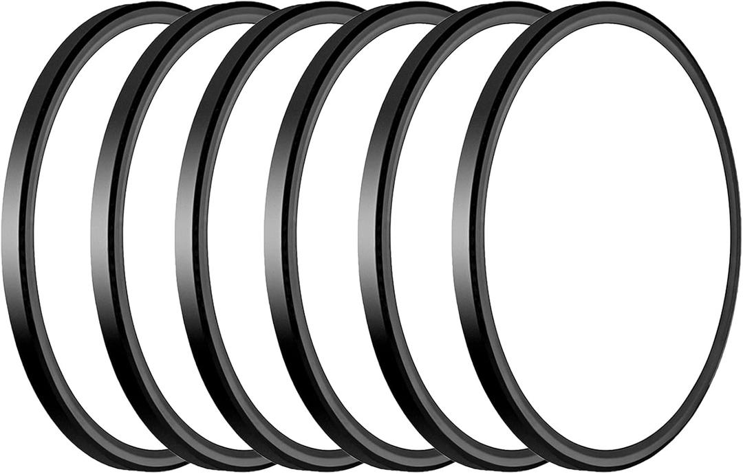 6Pack 3200lm LED Flush Mount Ceiling Light, Super Slim 12 inch LED Ceiling Light, 5000K LED Ceiling Light for Bedroom, Living Room, Dining Room (Black, Six Pack)