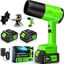 Leaf Blower Cordless, Handheld Leaf Blower with 2 X 4.0Ah Battery and Charger, 6 Speed Modes, Lightweight Blowers for Lawn Care, Patio, Yard, Dust,Blowing Leaves,Snow (Green)