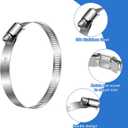 36 Pieces 3 Inch Stainless Steel Hose Clamps, Adjustable Worm Gear Drive Clamps with 72-95mm Range For Automotive Water Pipe, Plumbing, Fuel Line, and Ducting Applications