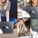 CISSOOK Compatible with MacBook Air 13.6 Inch Case 2022 2024 2025 2026 Model A2681 A3113 A3240 A3449, Black Space Hard Shell with Keyboard Cover for MacBook Air 13 M2 M3 M4 M5, Astronaut