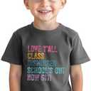 Last Day of School Shirt for Kids Toddler Boys Girls Summer T-Shirts Tops Funny Graphic Tee Short Sleeve 3-8 Years Size 140/64