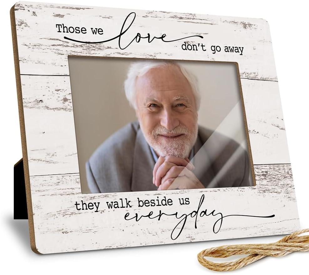 Memorial Pictures Frame, Sympathy Gifts For Loss Of Loved One, Bereavement Gifts For Loss Of Mother Father Husband, Sympathy Gift Fits 4x6 In Photo