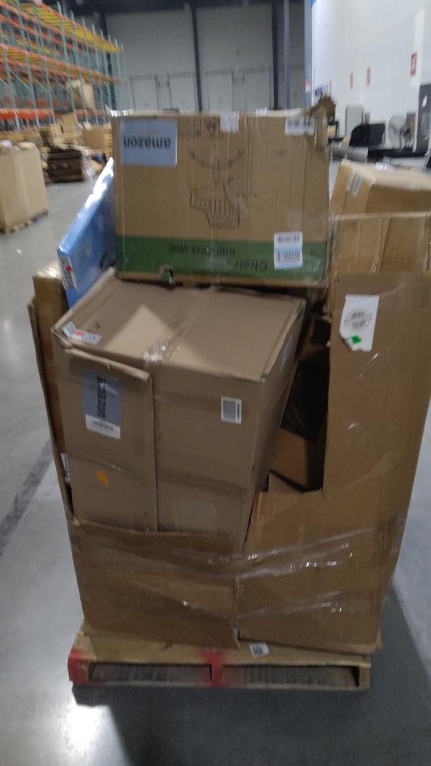 pallet of salvage items