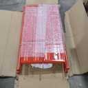 LEADALLWAY Scaffolding Platform 4 Foot High Mobile Baker Scaffolding 770 LBS Capacity with Locking Wheels and Tool Bag, Red