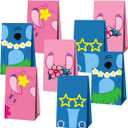 2 x OUSHISS 12Pcs Birthday Favors Paper Bags, Hawaiian Party Decoration, Cartoon Animation Theme Party Decoration Supplies