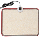 Livtribe AC 110V Heated Floor Mat for Foot, Carbon Crystal Heating Pad, Electric Heated Foot Warmers for Office, Home (Beige)