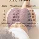 Sth Big Cheeky Underwear for Women Lace No Show Bikini Soft Breathe Seamless Panties Ladies Sexy Hipster Set 6 Pack (Large)