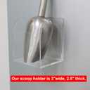 PIAOLGYI Ice Scoop Holder - Countertop & Wall Mount - 3.7"x2.1"x2.6" (Scoop NOT Included)