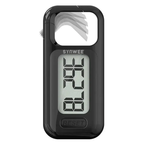 Simple Walking 3D Pedometer, Portable Carabiner Step Counter, Steps Tracker with Neck Lanyard for Seniors Men Women Kids