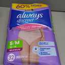 Always Discreet Adult Diapers for Women, Incontinence Underwear, Postpartum Essentials, Disposable Briefs, Max Absorbency, Bladder Leak Protection, Small/Medium, 32ct