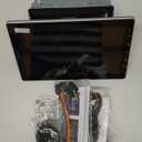 10.1 inch Single Din Car Stereo with CarPlay and Android Auto, 10 inch Touch Screen Radio with Mirror Link/1080P/EQ Audio/SWC/Bluetooth +Backup Camera+MIC