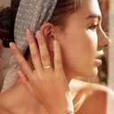 Florideco 14K Gold Filled Ring Initial Ring Dainty Simple Letter Band Rings Signet Stackable Pinky Alphabet Thin Thumb Rings for Women Non Tarnish Size 6 7 8 9 10