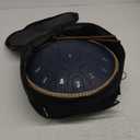 Steel Tongue Drum - 13 Inches 15 Notes Tongue Drum - Hand Pan Drum with Music Book, Handpan Drums Mallets and Carry Bag, D Major (Navy Blue)