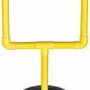 Vibrant Yellow Plastic Football Goal Centerpiece -16.25" x 9.5" (1 Set) - Premium Sports Event Decoration Set - Eye-Catching and Unique Table Decor - Ideal for Soccer Fans and Parties