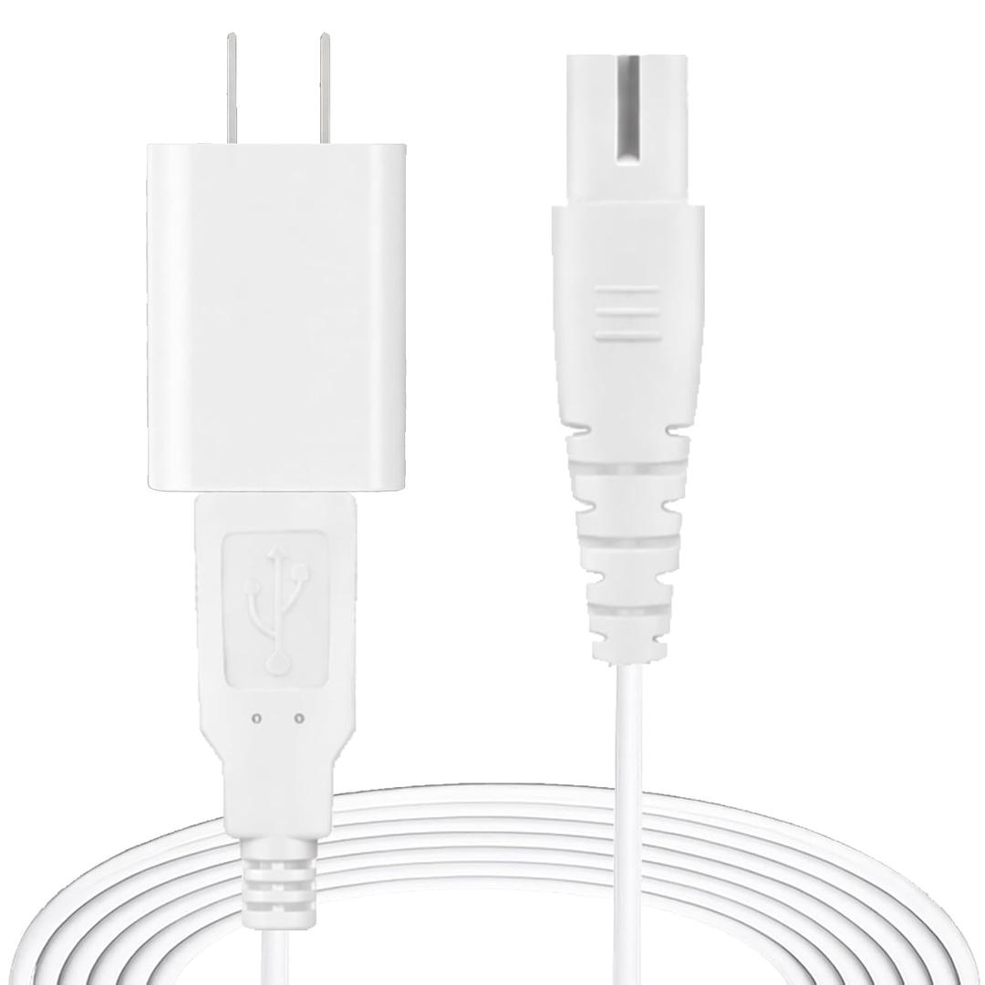 Universal Water Flosser Charger: Compatible with Nicwell, COSLUS, Oralfree, Nicefeel, MOSPRO, Aquasonic, Tovendor, Hangsun, Initio, McNaval, Zerhunt, Cremax Oral Irrigators,1 Pack (White)
