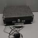 Victrola Journey Bluetooth Portable Suitcase Record Player  with Built-in Speakers, 3 Speed Vinyl Record Player, RCA Out, Headphone Jack (Gray)