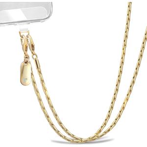 Crossbody Phone Strap Detachable Phone Chain Strap Crossbody Phone Lanyard Chain For Women (Large, Gold)