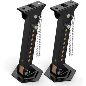 2026 Upgraded Trailer Stabilizer Jacks Telescoping RV Camper Accessories 2PCS Adjustable from 12" to 18", Slide Out Supports 1000 Lbs Capacity Each