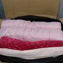 25lbs Heavy Weighted Blanket 3 Piece Set w/Hot & Cold Duvet Covers 60''x80''Pink