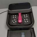 Foot Spa Electric Rotary Massage, with Touchscreen Pro Color Display, Collapsible Foot Bath with Heat, Bubble,Remote Control, Temp Control, and 24 Motorized Shiatsu Massage Balls (Dark Grey)