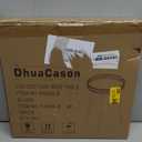 OhuaCason Side Table for Living Room: Small Round End Table for Women - White