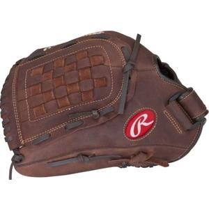 Rawlings | Player Preferred Adult Ball Glove | Baseball/Slowpitch Softball | Multiple Styles (12.5" | Utility, Basket Web | Brown)