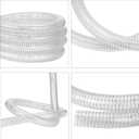 1"id-10ft PVC Reinforced Tubing Steel Wire Suction Flexible Hose Vinyl Tubing Heavy Duty PVC Vacuum Hose Drain Fuel Oil Gas Water for Marine Bilge Pump Pond Spa