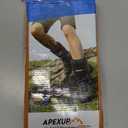 APEXUP 10lbs/Pair Adjustable Ankle Weights for Women and Men, Modularized Leg Weight Straps for Yoga, Walking, Running, Aerobics, Gym (Black)