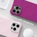ORNARTO Vortuxe for iPhone 15 Pro Case 6.1" | 2X MIL-STD Drop Protection | Compatible with MagSafe | Sleek Aesthetic Liquid Silicone Phone Cover - Fuchsia