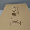 jinchan Area Rug 8x10 Floral Brick Red Rug Distressed Thin Vintage Retro Indoor Non Slip Carpet Kitchen Living Room Bedroom Dining Room (8'x10', Vintage Brick Red)