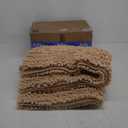 Yimobra Bathroom Runner Rug 70x24 Inch - Extra Long Non Slip Chenille Bath Mat, Soft & Absorbent, Machine Washable Shaggy Hallway Carpet for Vanity Tub Shower, Light Brown Home Decor Accessories