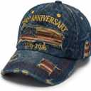 USA 250th Anniversary Baseball Cap 1776-2026, Embroidered Adjustable Hat, Patriotic Semiquincentennial Celebration (A), One Size