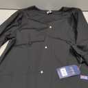 Cherokee scrubs jacket for women, Snap Front Warm-Up Jacket with 3 Pockets and Easy Care - 4350 (Medium, Black)