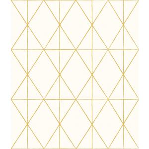 My Style Lennon Gold Geo Peel and Stick Wallpaper