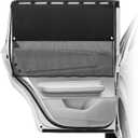 Car Window Shades,2pcs Back Car Privacy Curtains with Half Shade,Magnetic Car Window Covers Blackout Shades,Window Shade for Baby in Car