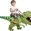 One Casa Halloween Inflatable Dinosaur Costume Kids, Blow Up T Rex Suit Boys Girls (2-3YRS, With Hat)
