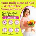 Apple Cider Vinegar Gummies, Keto ACV Gummies for Women and Men, Apple Cider Vinegar Supplement with Green Tea, B12, Probiotic for Detox Cleanse, Metabolism & Digestive Health, Vegan - 2 Months Supply